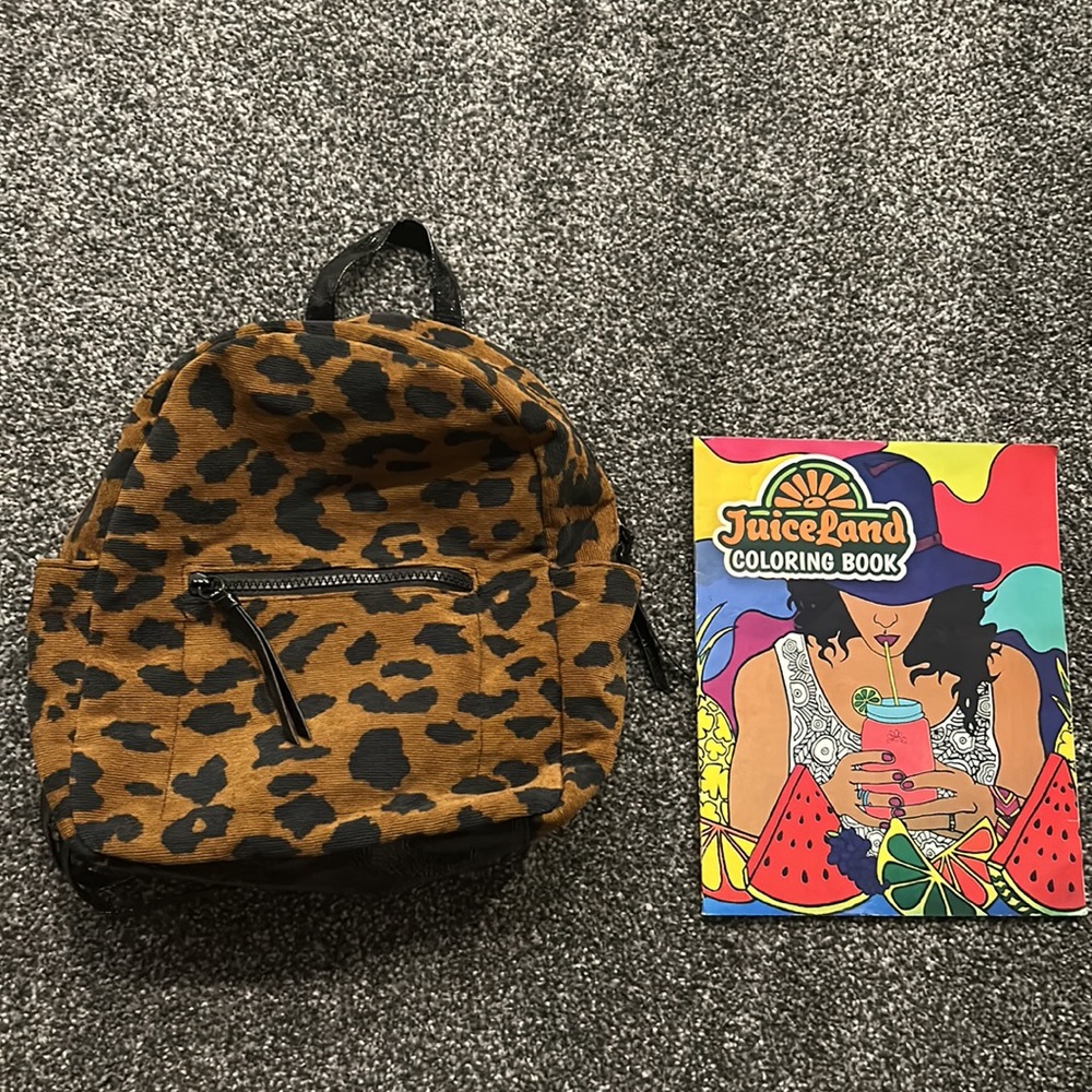 Leopard Print Mini Backpack - image 3